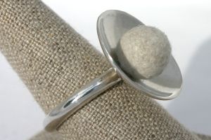 Felt Pearl Ring