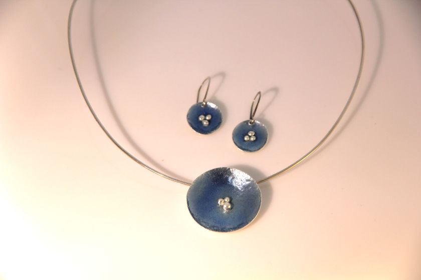 vitreous kiln fired enamel jewelry